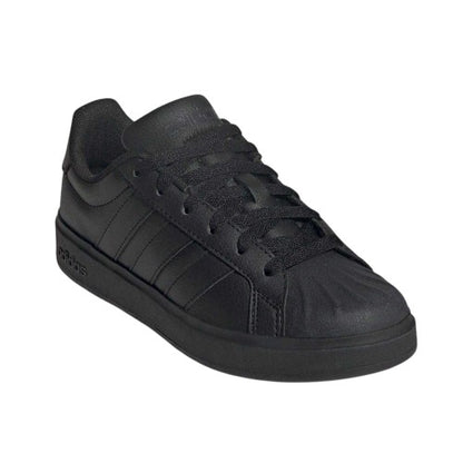 Front - Adidas Childrens/Kids Superstar Streetalk Flat Trainers