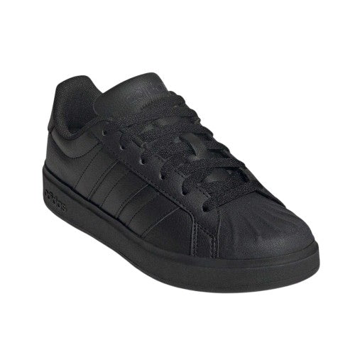 Front - Adidas Childrens/Kids Superstar Streetalk Flat Trainers