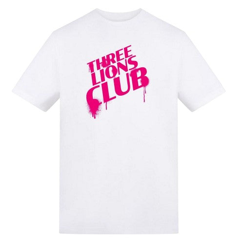 Front - AWD Mens Three Lions Club England T-Shirt