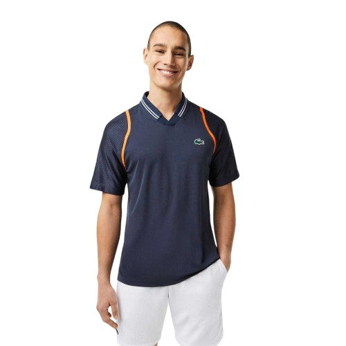 Front - Lacoste Mens Contrast Detail Polo Shirt