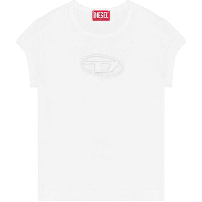 Front - Diesel Womens/Ladies T-Angie Oval Logo T-Shirt