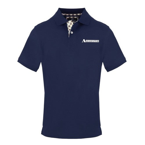 Front - Aquascutum Mens Logo Polo Shirt