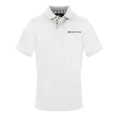 Front - Aquascutum Mens Chest Logo Collared Polo Shirt