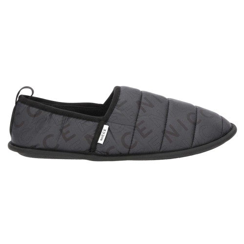 Front - Nicce Mens Quilted Mule Slippers