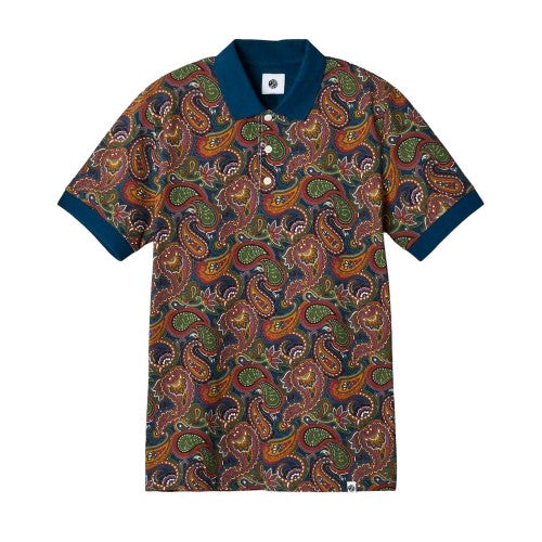 Front - Pretty Green Mens Paisley Short-Sleeved Polo Shirt