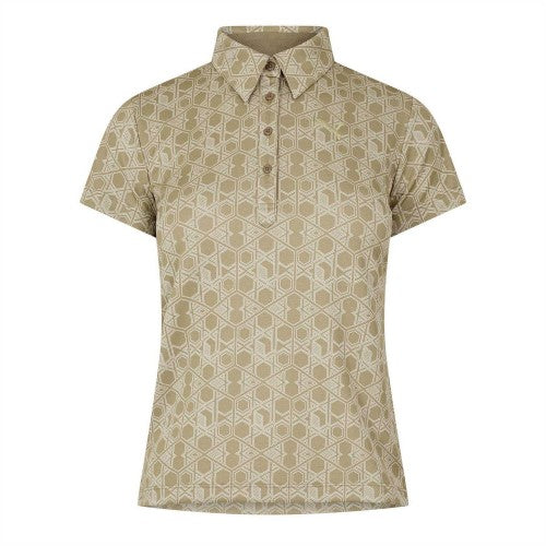 Front - Puma Womens/Ladies Hexagon Short-Sleeved Golf Polo Shirt