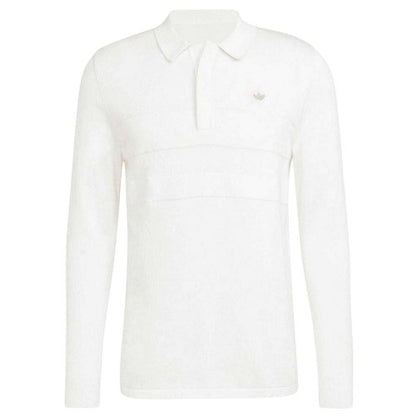 Front - Adidas Mens Originals Premium Long-Sleeved Polo Shirt