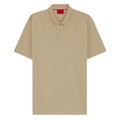 Front - Hugo Mens Logo Pique Polo Shirt