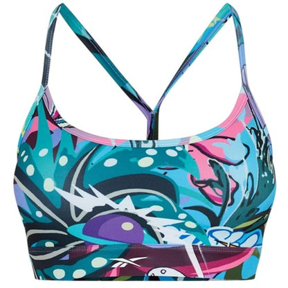 Front - Reebok Womens/Ladies Abstract Sports Bra