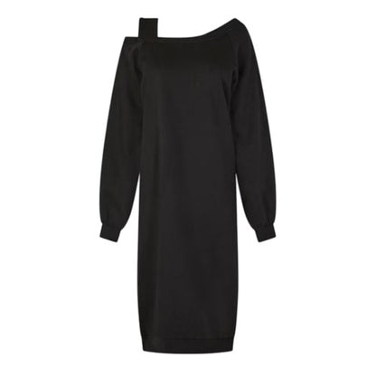 Front - Vero Moda Womens/Ladies Gina Off-the-Shoulder Sweatshirt Dress