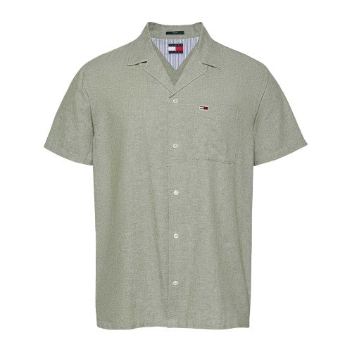 Front - Tommy Jeans Mens Logo Pocket Shirt