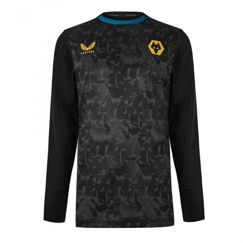 Front - Castore Mens Wolves Training Football Shirt