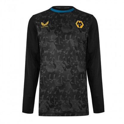 Front - Castore Mens Wolves Training Football Shirt