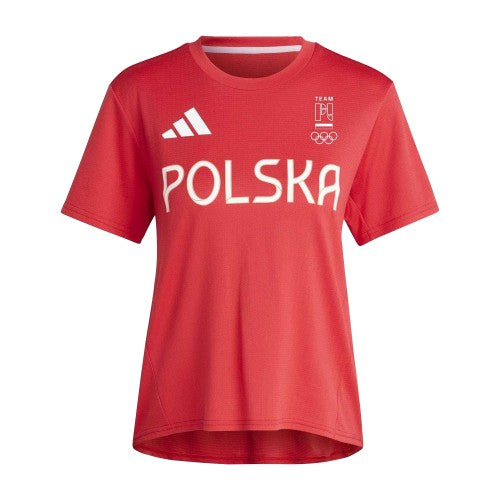 Front - Adidas Womens/Ladies Olympic Poland T-Shirt