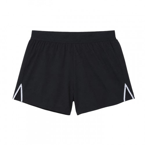 Front - DLX Womens/Ladies Logo Elasticated Waist Running Shorts