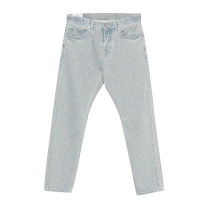Front - Off White Womens/Ladies Light Wash Straight Jeans