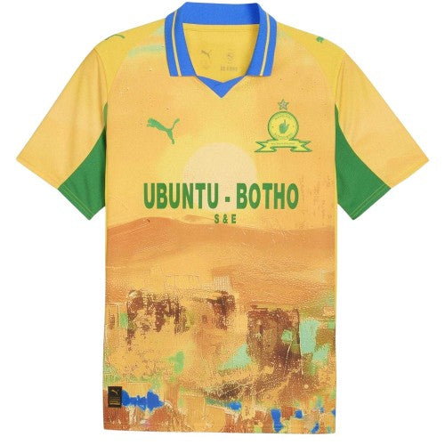 Front - Mamelodi Sundowns FC Childrens/Kids KidSuper 25/26 Puma Home Shirt