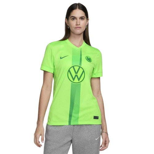 Front - VFL Wolfsburg Womens/Ladies 24/25 Nike Football Shirt