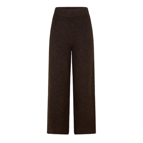 Front - 4th & Reckless Womens/Ladies Brady Knitted Wide Leg Trousers