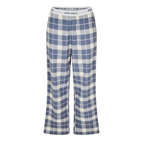 Front - Jack Wills Womens/Ladies Flannel Checked Pyjama Bottoms
