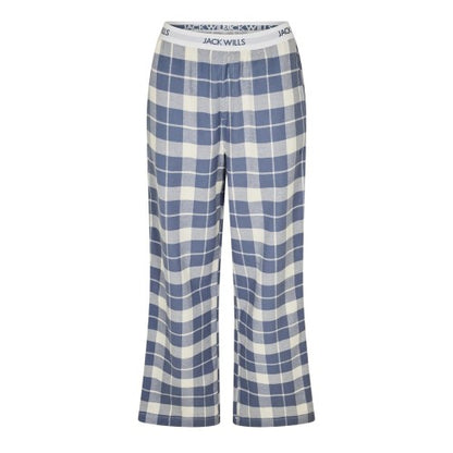 Front - Jack Wills Womens/Ladies Flannel Checked Pyjama Bottoms