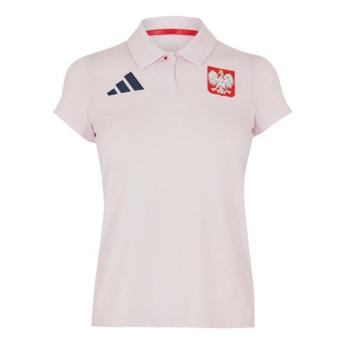Front - Adidas Womens/Ladies Olympic Poland Crest Polo Shirt