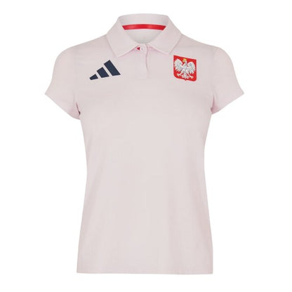 Front - Adidas Womens/Ladies Olympic Poland Crest Polo Shirt