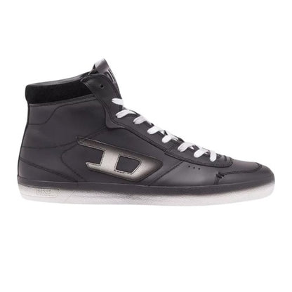Front - Diesel Mens Leroji Leather Trainers