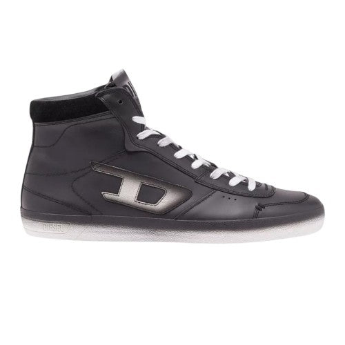 Front - Diesel Mens Leroji Leather Trainers