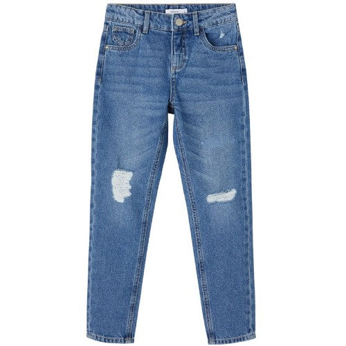 Front - Name It Girls Relaxed Mom Jeans