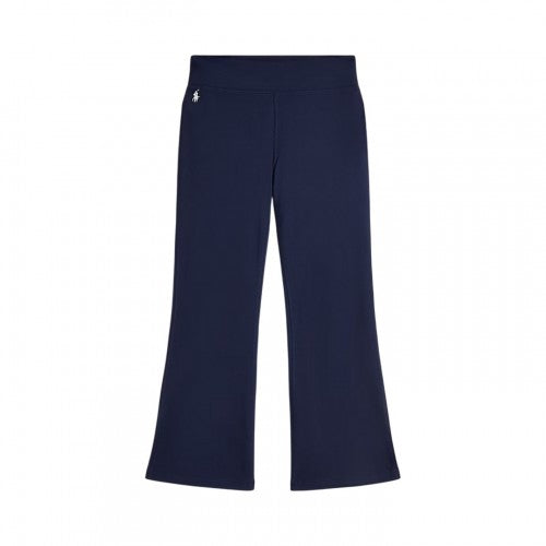 Front - Ralph Lauren Childrens/Kids Embroidered Logo Flared Leggings