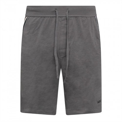 Front - Boss Mens Unique Stretch Jersey Lounge Pyjama Shorts