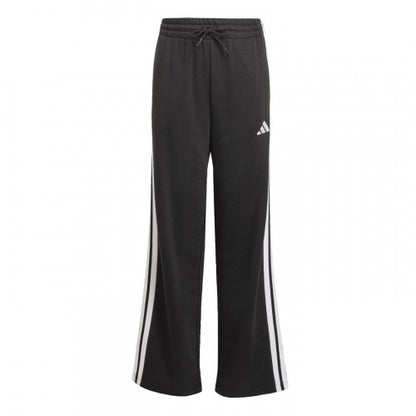 Front - Adidas Girls Wide Leg Wide Leg Joggers
