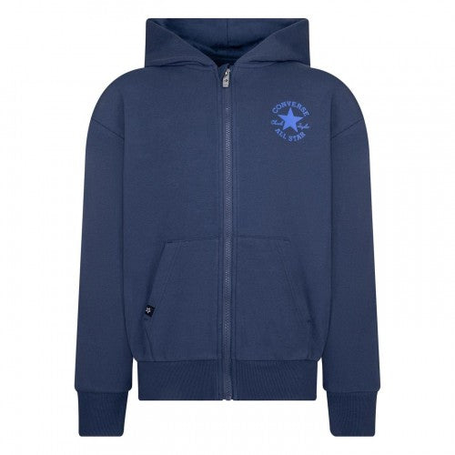 Front - Converse Boys Core Full Zip Hoodie