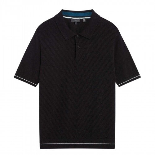 Front - Ted Baker Mens Chevron Collared Polo Shirt