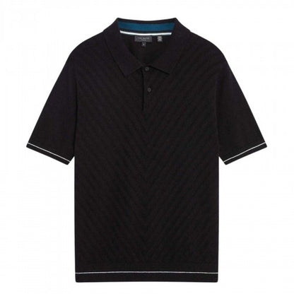 Front - Ted Baker Mens Chevron Collared Polo Shirt