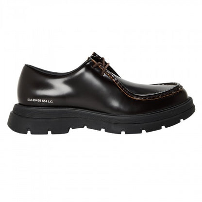 Front - Steve Madden Mens Reice Leather Backless Flat Mules
