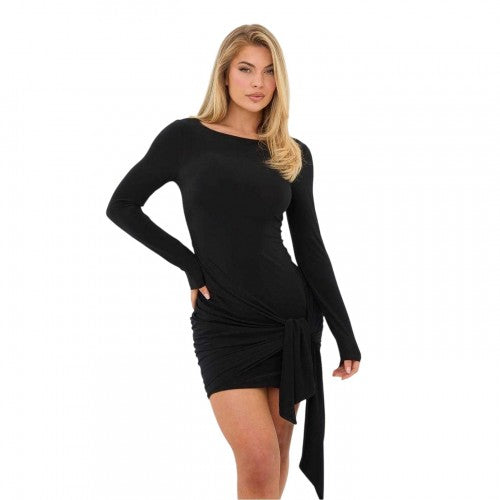 Front - I Saw It First Womens/Ladies Draped Mini Dress