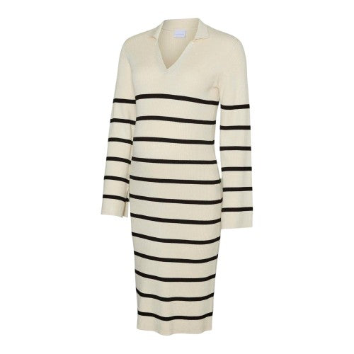 Front - Mamalicious Womens/Ladies Mlisabell V Neck Sweater Dress