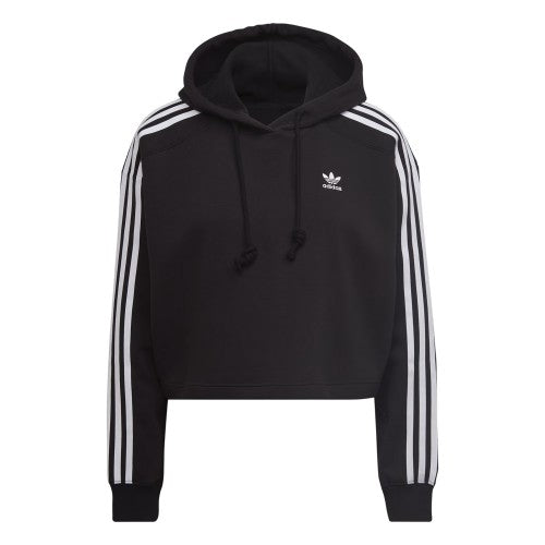 Front - Adidas Womens/Ladies Classics Loose Fit Crop Hoodie