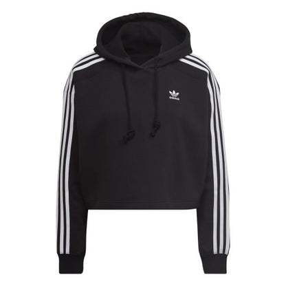 Front - Adidas Womens/Ladies Classics Loose Fit Crop Hoodie