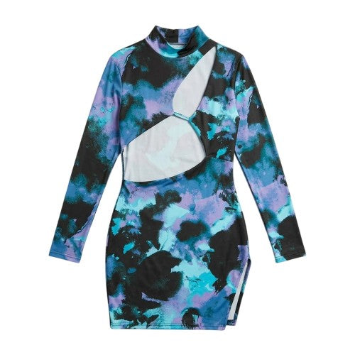 Front - Missy Empire Womens/Ladies Slinky Cut Out Mini Dress