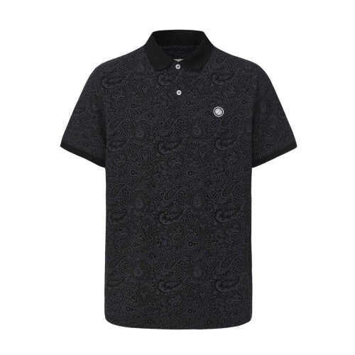 Front - Pretty Green Mens Paisley Polo Shirt