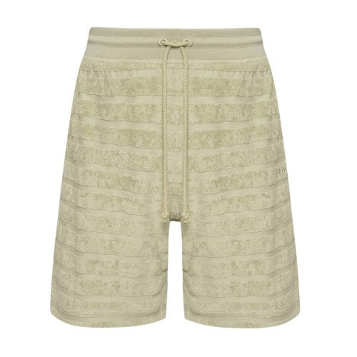 Front - Hugo Mens Dutowel Horizontal Stripe Sweat Shorts