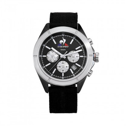 Front - Le Coq Sportif Mens Nylon Chronograph Watch