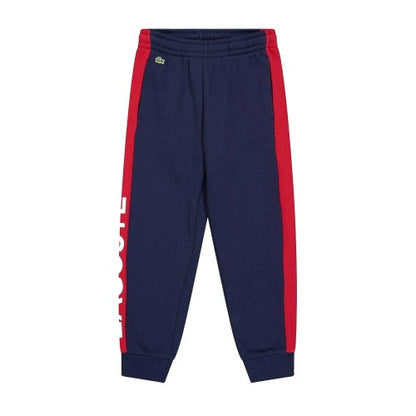 Front - Lacoste Childrens/Kids Colourblock Jogging Bottoms