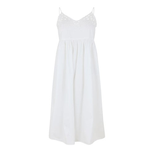 Front - Vero Moda Womens/Ladies Broderie Spaghetti Strap Midi Dress