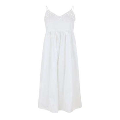 Front - Vero Moda Womens/Ladies Broderie Spaghetti Strap Midi Dress