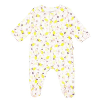 Front - Carrement Beau Baby Floral Pattern Crew Neck Long Pyjama Set