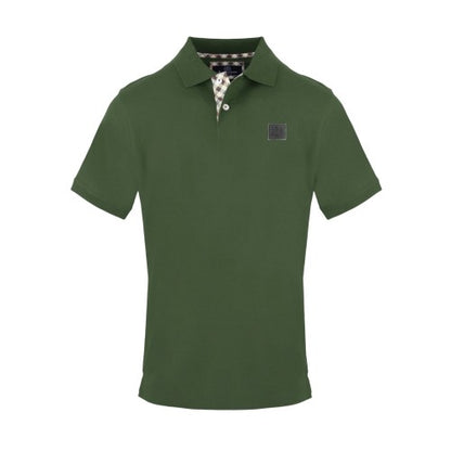 Front - Aquascutum Mens Badge Polo Shirt